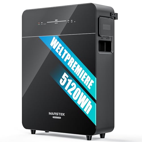 MARSTEK VENUS E 3.0 All-in-One Energiespeicher, 5,12 kWh Kapazität • 2,5 kW AC-Ein-/Ausgang, IP65, KI-Steuerung, Erweiterbar auf 15,36 kWh, 10 Jahre Garantie,0% MwSt - Nur für Privatpersonen