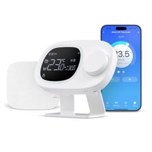 MIUCDA Funk-Raumthermostat mit Empfänger RF Smart Wi-Fi Thermostat Gas Boiler Programmierbarer Heizungsthermostat für Wasserboiler Gasheizkessel mit Alexa Google Home