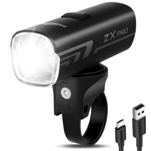 MagicShine ZX Pro Fahrradlicht 100 Lux, StVZO Zugelassen mit 3 Leuchtmodi LED Fahrradbeleuchtung, IPX6 Wasserdicht Fahrradlicht USB Aufladbar Fahrradlampe Frontlicht, Gut für Fahrrad Pendeln