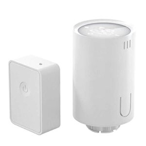 Meross Smart Heizkörperthermostat inklusive Hub, kompatibel mit HomeKit, WLAN Heizungsthermostat Kompatibel mit Siri, Alexa und Google Assistant, Fernsteuerung, M30*1,5mm, 6 Adapter