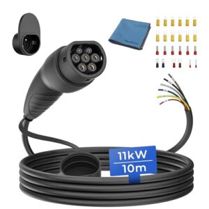 NeoLenta Typ 2 Ladekabel offenes Ende 11kW - Ersatzkabel 3-phasig 16A 10m für Wallbox und Ladestation