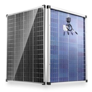 Nicesolar 200W Solarpanel Solarmodul monokristallines Photovoltaik Solarzelle 200 Watt PV Modul für 12Volt Batterien Wohnwagen Wohnmobil Boot Yacht RV Dachhalterungen Off Grid