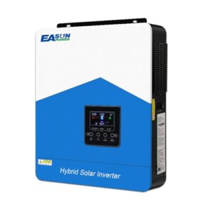 POWLAND 6200W Hybrid Wechselrichter 48Vdc zu AC 230V mit WiFi Modul 2 AC-Ausgang Breite PV 60-500VDC Off Grid Reine Sinus Welle Solar Wechselrichter 120A MPPT Für Bleisäure- und Lithium-Batterien
