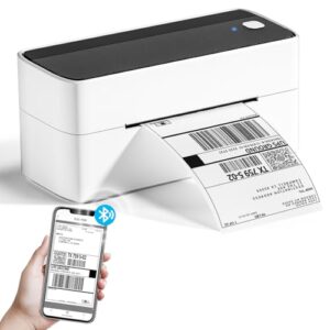 Phomemo Bluetooth Etikettendrucker, DHL Thermodrucker 4x6 Ettikettendrucķer, Bluetooth Etikettiergerät Label Printer für Barcode, Amazon, Etsy, Shopify, Royal Mail, DHL, FedEx, etc