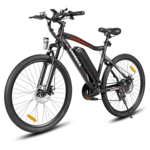 SAMEBIKE 26" Elektrisches Mountainbike für Erwachsene, 250W Motor & 468WH Abnehmbarer Akku, 25km/h Pendler E-Bike mit Profi 21-Gang Schaltung, Doppelscheibenbremse