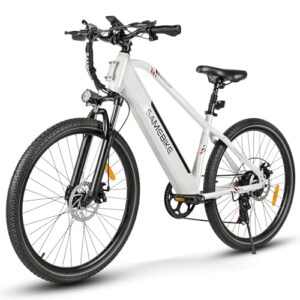 SAMEBIKE E Bike, 27,5Zoll E-Bike Herren Damen, 36V 15.6Ah Akku, Reichweite bis zu 80 KM, Offroad E-Mountainbike, 21 Gänge. RSA01 Men