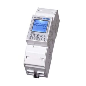 SDM230 Modbus RS485 Einphasiger Energiezähler, Stromverbrauchsmonitor, 100 Ampere kWh, DIN-Schienen-Leistungsmesser, Modbus RS485 RTU mit Hintergrundbeleuchtung, MID-zertifiziert