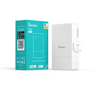 SONOFF Stromzähler Hutschiene Wlan 1 Phasen, Smart Energiezähler mit Stromverbrauchsmessung und Überlastschutzfunktion, DIN-Schienen Wifi energiemonitor 16A/4000W, Kompatibel mit Alexa/Google Home