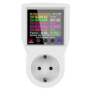 Sarini WiFi Power Monitore Smart Energiezähler Kompatibel mit Tuya Smart Life APP Stromverbrauch Monitor für Home Hotel Office