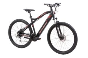 F.lli Schiano Braver, E Bike Mountainbike, 27.5 Zoll, 36V 11.6Ah Abnehmbarer Akku, Motor 250W 50Nm, MTB Ebike für Herren und Damen, Schwarz-Rot