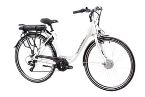 F.lli Schiano E-Moon, E Bike für die Stadt 28 Zoll, 36V 13Ah Abnehmbarer Akku, Motor 250W 40Nm, City Ebike für Herren/Damen, Weiss