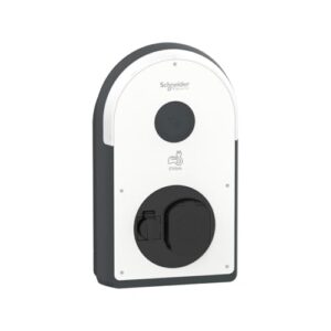Schneider Electric Pro AC Wallbox, 22kW, Ladesäule für Elektroauto, T2S & TF, FI Typ B-EV, IP54, IK10, NFC/RFID Reader, Artikelnummer EVB3S22N4FB