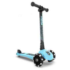 Scoot & Ride Highwaykick 3 LED Scooter Roller Kunststoff/Metall Blueberry, Maße: ca. 55cm x 15cm x 24cm, 96356