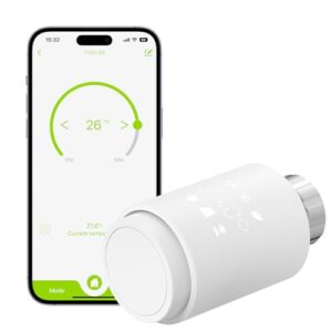 Smart Heizkörper-Thermostat Radiatorventil, Thermostat mit Fernsteuerung via Tuya/Smart Life App-Funktion, Benötigt Zigbee 3.0 Hub(Nicht inbegriffen), kompatibel mit Amazon Alexa/Google Home
