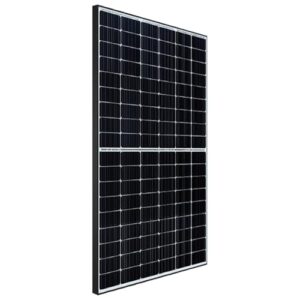 Solarmodul 450W Black Frame, Bifazial Monokristallines Solarpanel Einzelsolarmodul, Photovoltaik PV Anlage für Haus Dach Terrasse Balkon