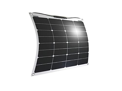Solarmodul 50 Watt flexibel Mono Solarpanel Solarzelle Semi Flex PV Wohnmobil Camping 580x540x2
