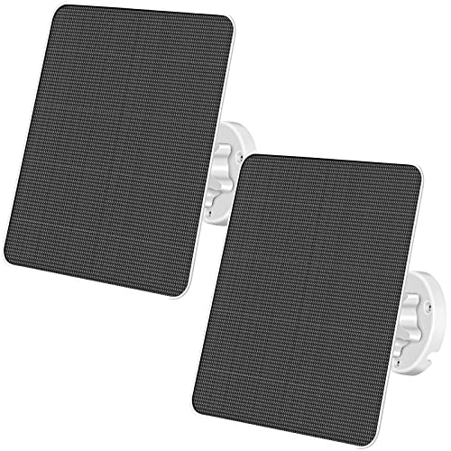 6W Solarpanel für drahtlose Überwachungskamera im Freien,2 Pack 5V IP65 wasserdichte Solarstromversorgung für Sicherheit Batteriekamera 3m,kompatibel mit Micro-USB und Typ-C,360° Halterung