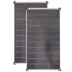 SOLARTRONICS Solarmodul 120 Watt Mono bifazial18 V 18 Busbars Solarpanel Solarzelle (2 Stück)