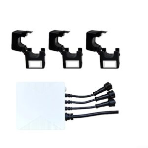 für TUYA Stromzähler 3 Phasen Monitor, Smart Meter Home Power Monitor Vier-Draht-Stromzähler, Elektromagnetischer Gegenseitiger Stromzähler Echtzeit-Stromüberwachung- ZIGBEE 120A