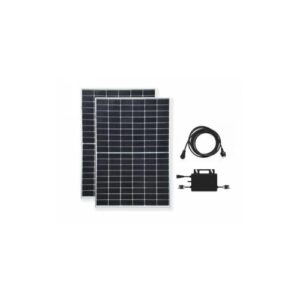 Technaxx Solar Balkonkraftwerk 800W mit WiFi – Plug & Play Solaranlage mit 2x420W bifazialen Solarpanels, Wechselrichter, 5m Kabel – Strom einspeisen über Balkon oder Terrasse – TX-274