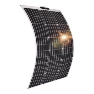 Technaxx flexibles Solar-Panel 100W - Das 100 Watt Solarpanel ist ideal für Camping, Wohnwagen, Boote, Gartenlauben, sowie Balkone etc. – Monokristalline Solarmodule TX-208