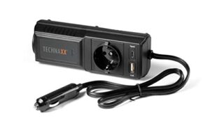 Technaxx TE21 Wechselrichter 200W - Spannungswandler für AC-Netzspannung zum Anschluss verschiedenster elektronischer Geräte, wie z.B. Tablets, Smartphones, Laptops, Spielkonsolen, Fernseher, DVD etc