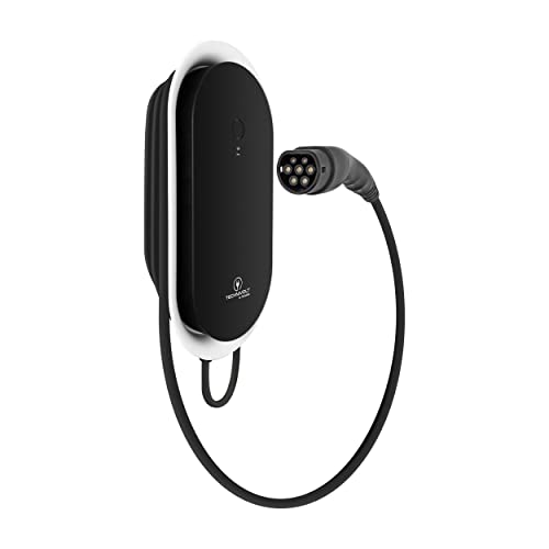 TechniSat TECHNIVOLT 1100-11kW Ladestation/Wallbox für E-Autos mit integrierter Ladesteckdose Typ 2 für schnelles Laden zu Hause, RFID-Karte, IP54, Made in Germany