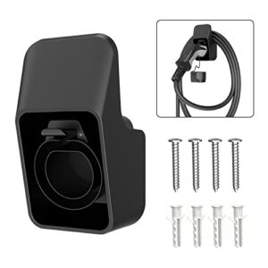 Teskee Wallbox Typ 2 Stecker Wandhalterung EV Ladekabelhalter/Organizer EV Ladestation Typ 2 Buchsenhalter inkl. Montagesatz