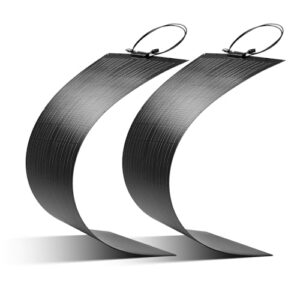 Topunive Flexibel Solarpanel 200W Monokristalline Flexible Solarmodul 200 Watt für 12V 24V Batterien Wohnwagen Wohnmobil Boot Yacht Marine Camper (2 Stücke 200W)