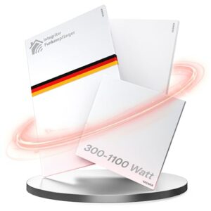 VASNER Citara M RX Funk Infrarotheizung - Infrarot Heizpaneel 300-1100 Watt - Infrarot Wandheizung Elektroheizung mit Funk Thermostat - Elektrische Heizung Innenbereich - 300 Watt