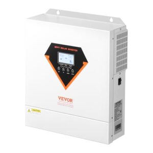 VEVOR Hybrid-Solarwechselrichter, 3500 W, All-in-One-Wechselrichter mit reinem Sinus, 24 V DC auf 220/230 V AC, mit integriertem 100 A MPPT-Solarregler, für netzunabhängige Blei-Säure-Lithium-Batterie