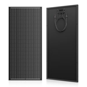 WERCHTAY Solarpanel 100 Watt, N-Type Monocrystalline Solar Panel, SMBB Technologie, Solarmodul mit Hocheffizientes Aluminiumrahmen, 12V/24V PV Modul für Balkonkraftwerk, Wohnmobil, Gartenhäuse, Boot