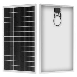WERCHTAY 12V Solarpanel 200w Monokristallines, Solarmodul mit Hocheffizientes Aluminiumrahmen, SMBB Technologie, PV Modul für Batterien, Boot, Wohnmobile, Gartenhäuse, Haus (200W)
