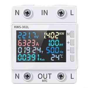 CNANRNANC Intelligentes WLAN-Leistungsmesser-Design für umfassende Energieüberwachung über mobile App (KWS-302L)