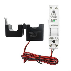 WIFI Smart Meter Energiemonitor Einphasiger Stromzähler KWH-Messgerät Home Stromverbrauchsmonitor 80A kompatibel für Tuya (63A)