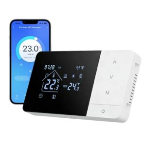 Smart Wireless Thermostat Raumthermostate, für Tuya Batteriethermostat Wifi Heizung/Kühlung Thermostat für Gaskessel 140 x 81 x 20 mm