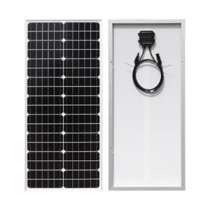 WUZECK 50W Solarpanel 19,8V Monokristallines Solarmodul 50W für 12V Batterien Solaranlage Häuser Balkon Camping Photovoltaik Panel Solaranlage für Flachdach Ziegeldach Balkon Haus