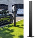 Ufixed Wallbox Standfuß für Mobile Wallbox Tesla Ladestation für Den Außenbereich, Die Ladesäule für Moblie Wallbox Tesla Ladesäule Der Wallbox-Träger