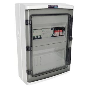 Doktorvolt Charging Verteiler mit SIEMENS LS-Schalter C20 FI-Schalter 40A 30mA Typ A, Überspannungsschutz T1/T2 Phoenix, EV Unterverteilung für Wallboxen, komplett verdrahtet und anschlussfertig, IP65