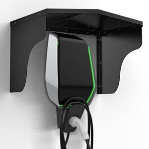 tonhui Wallbox Wetterschutz, Überdachung für Ladesäule Schutzdach für e-Auto Ladestation, Zubehör für Wallboxen, Regenschutz, Sonnenschutz