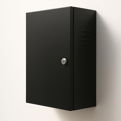 EVify Wallbox Wetterschutz Schrank mit Kabelhalterung - Schutzbox für Wallbox - Schutz vor Regen, Schnee, Staub & UV für EV Ladestation - Wetterschutz Wallbox abschließbar