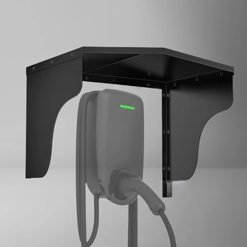 AmoreTempo Wallbox Wetterschutz Draußen für Ladegerät für Elektroauto Schutzdach Wallbox Abdeckung Regenschutz Überdachung Wallbox überdachung für EV Ladestation Regenschutz Sonnenschutz