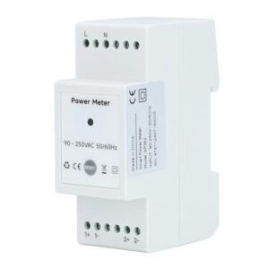 WiFi-Stromzähler, WiFi Smart Power Energy Meter Einphasen-Leistungsmesser 90 Bis 250 VAC WiFi Strom Spannung Strom Energiezähler mit 2 Klemmen