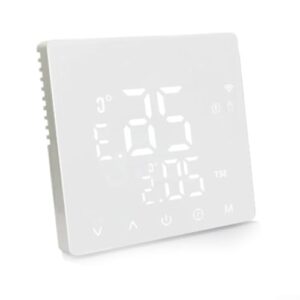 Intelligenter WiFi Thermostat, Programmierbarer Thermostat mit LCD Bildschirm kompatibel für Tuya Smart Home für Fußbodenheizung Gasheizkessel(W Water Heating)