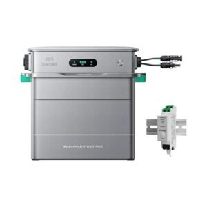 Zendure Balkonkraftwerk mit Speicher, SolarFlow 800 Pro mit 2640W Solar Eingang, 1000W AC-Laden, 800W Ausgang, KI-Energie Management System, 1,92 kWh LiFePO4 Akku, mit Shelly Pro 3EM