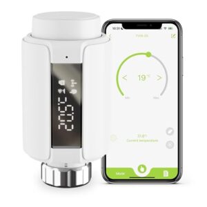 Zigbee Heizkörperthermostat TRV – Intelligentes Heizventil mit App-Steuerung, benötigt Zigbee 3.0 Hub, kompatibel mit Alexa & Home Assistant Tuya & Smart Life App