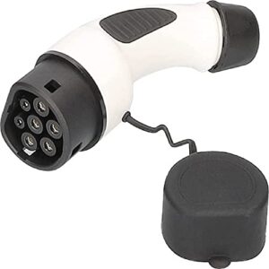 as - Schwabe Ersatzstecker für Elektrofahrzeugladekabel Typ 2 - FAHRZEUGSEITIG - 11 kW / 16 A / 400 V / 3-phasig - Modus 3 - E-Auto EV/PHEV Ersatzstecker - IP44 - schwarz/weiß, 65146