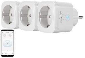 revolt WLAN Steckdosen: 3er-Set Smarte Energiemess-Stecker für Akkuspeicher LIT-2150, WLAN (Steckdose für Balkonkraftwerk, Energiekostenmessgerät Steckdose, Zähler)
