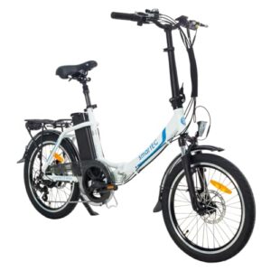 smartEC Camp-20D E-Bike Klapprad 250W Hinterradmotor Li-Ion-Akku 36V/15,6Ah 20 Zoll E-Klapprad E-Faltrad Elektrofahrrad Reichweite 100km bis 25 km/h (Weiß)