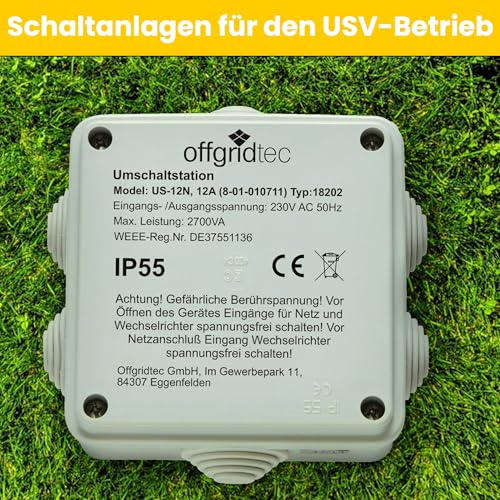 Offgridtec Umschaltstation US230/12 12A – Bild 2